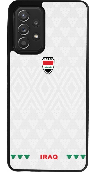 Samsung Galaxy A52 Case Hülle - Silikon schwarz Irak 2026 personalisierbares Fussballtrikot