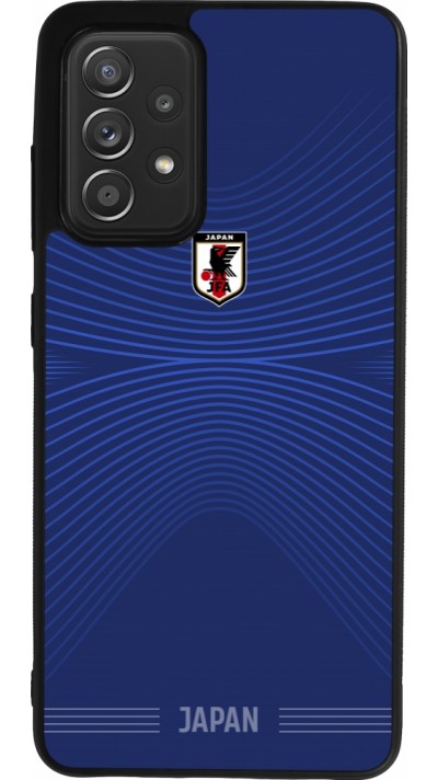 Samsung Galaxy A52 Case Hülle - Silikon schwarz Japan 2022 personalisierbares Fussballtrikot