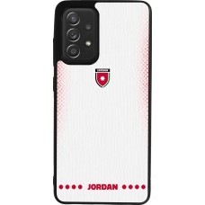 Samsung Galaxy A52 Case Hülle - Silikon schwarz Jordanien 2026 personalisierbares Fussballtrikot