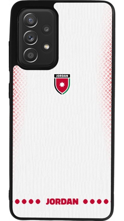 Samsung Galaxy A52 Case Hülle - Silikon schwarz Jordanien 2026 personalisierbares Fussballtrikot
