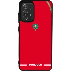 Samsung Galaxy A52 Case Hülle - Silikon schwarz Marokko 2026 personalisierbares Fussballtrikot