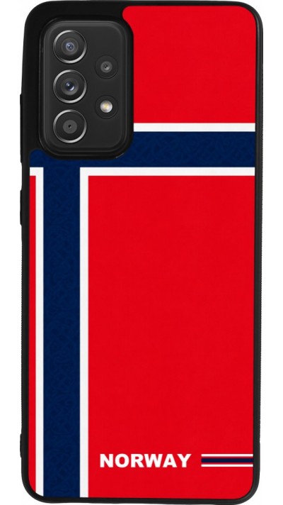 Samsung Galaxy A52 Case Hülle - Silikon schwarz Norwegen 2026 personalisierbares Fussballtrikot