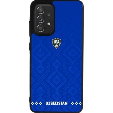 Samsung Galaxy A52 Case Hülle - Silikon schwarz Usbekistan 2026 personalisierbares Fussballtrikot