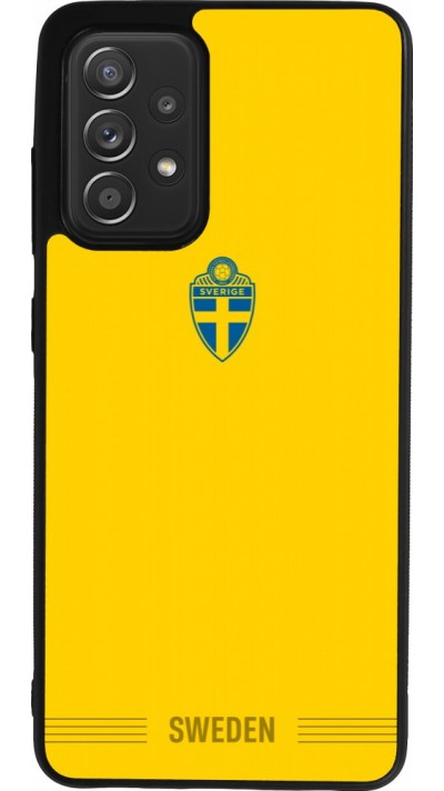 Samsung Galaxy A52 Case Hülle - Silikon schwarz Schweden 2026 personalisierbares Fussballtrikot