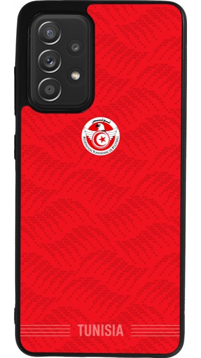 Samsung Galaxy A52 Case Hülle - Silikon schwarz Tunesien 2026 personalisierbares Fussballtrikot