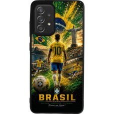 Samsung Galaxy A52 Case Hülle - Silikon schwarz Fussball Brasilien splash 2026