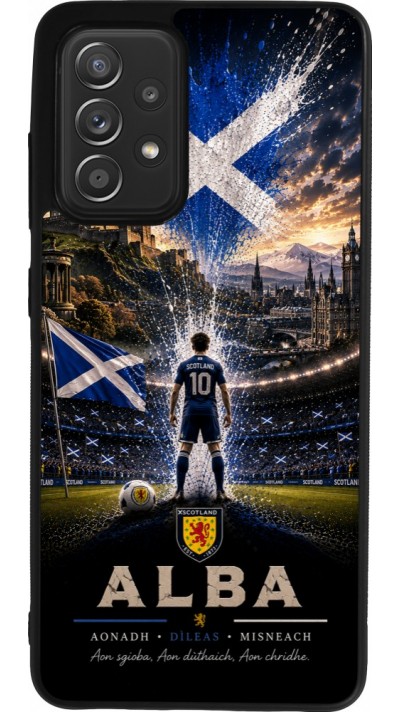 Samsung Galaxy A52 Case Hülle - Silikon schwarz Fussball Schottland splash 2026