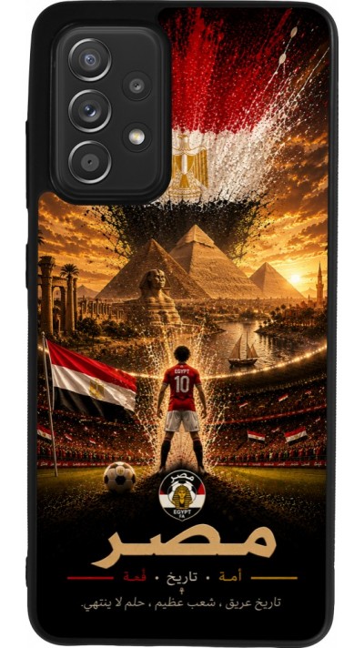 Samsung Galaxy A52 Case Hülle - Silikon schwarz Fussball Ägypten splash 2026