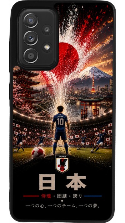 Samsung Galaxy A52 Case Hülle - Silikon schwarz Fussball Japan splash 2026