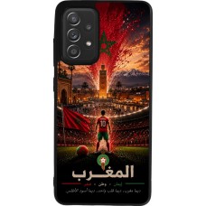 Samsung Galaxy A52 Case Hülle - Silikon schwarz Fussball Marokko splash 2026