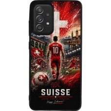 Samsung Galaxy A52 Case Hülle - Silikon schwarz Fussball Suisse splash 2026
