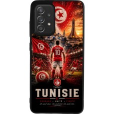 Samsung Galaxy A52 Case Hülle - Silikon schwarz Fussball Tunesien splash 2026