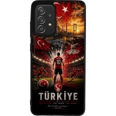 Samsung Galaxy A52 Case Hülle - Silikon schwarz Fussball Türkei splash 2026