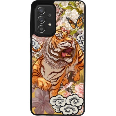 Samsung Galaxy A52 Case Hülle - Silikon schwarz Spring 23 japanese tiger