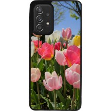 Samsung Galaxy A52 Case Hülle - Silikon schwarz Tulips Spring 2026