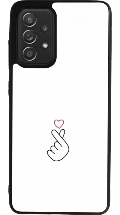 Samsung Galaxy A52 Case Hülle - Silikon schwarz Valentine 2024 heat by Millennials