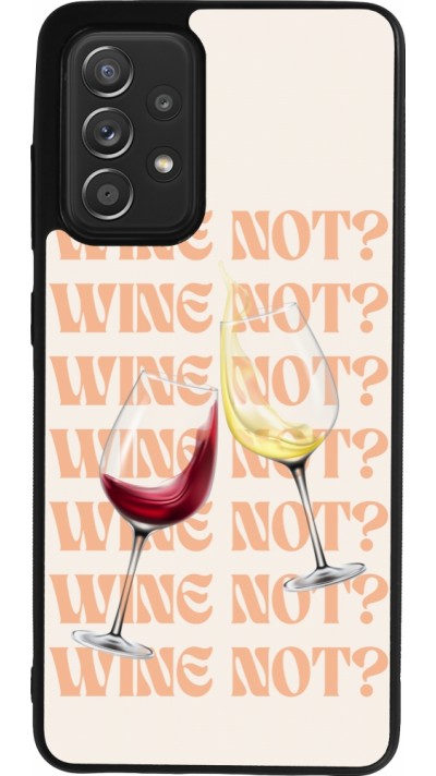 Samsung Galaxy A52 Case Hülle - Silikon schwarz Wine not