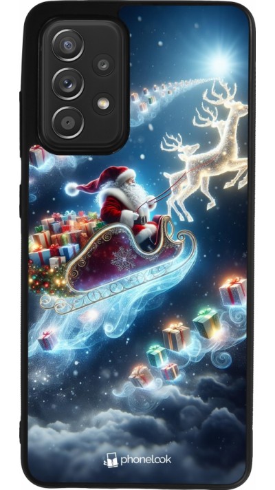 Samsung Galaxy A52 Case Hülle - Silikon schwarz Weihnachten 2023 Verzauberter Weihnachtsmann
