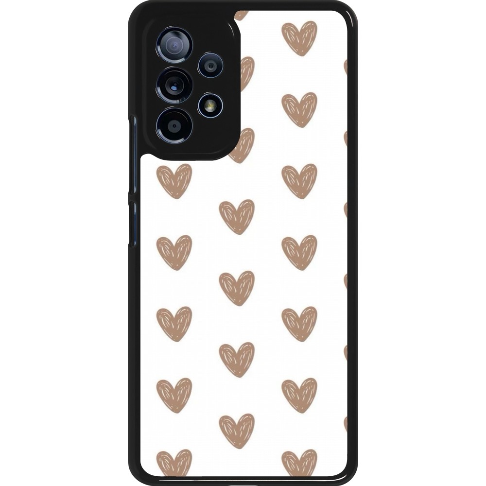 Samsung Galaxy A53 5G Case Hülle - Autumn 2024 brown hearts
