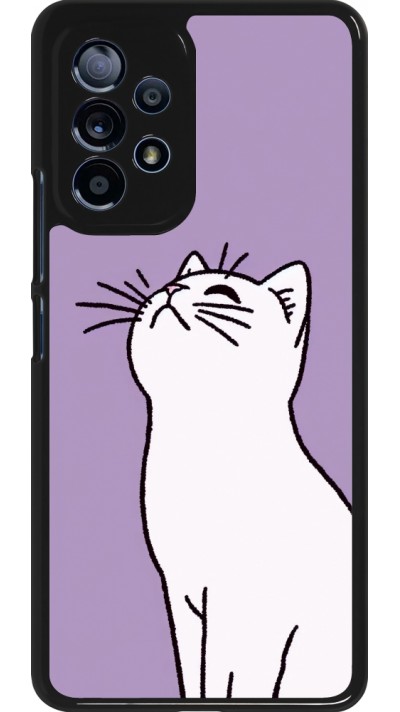 Samsung Galaxy A53 5G Case Hülle - Chat auf lila Hintergrund