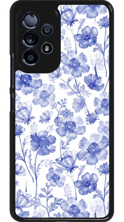 Samsung Galaxy A53 5G Case Hülle - Spring 23 watercolor blue flowers