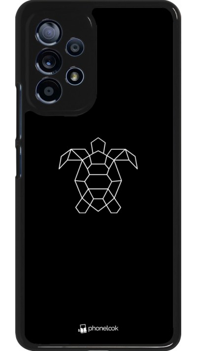 Samsung Galaxy A53 5G Case Hülle - Turtles lines on black