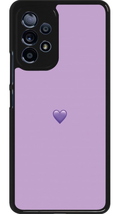 Samsung Galaxy A53 5G Case Hülle - Valentine 2023 purpule single heart