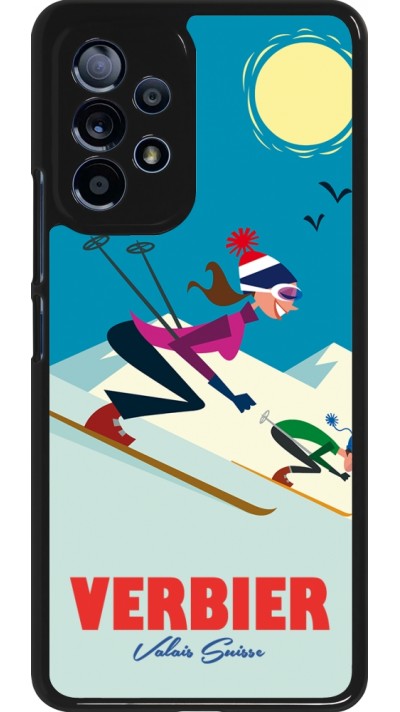 Samsung Galaxy A53 5G Case Hülle - Verbier Ski Downhill