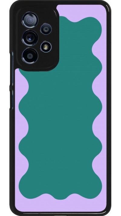 Samsung Galaxy A53 5G Case Hülle - Wavy Rectangle Green Purple