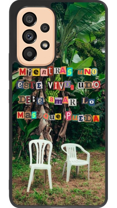 Coque Samsung Galaxy A53 5G - Silicone rigide noir Chairs DTMF