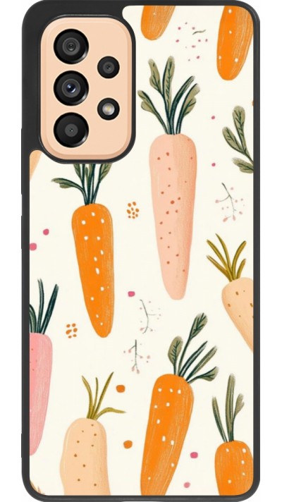 Samsung Galaxy A53 5G Case Hülle - Silikon schwarz Easter 2026 Illustration carrots