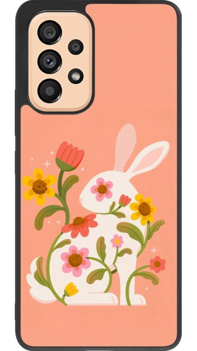 Samsung Galaxy A53 5G Case Hülle - Silikon schwarz Easter 2026 Rabbit collage