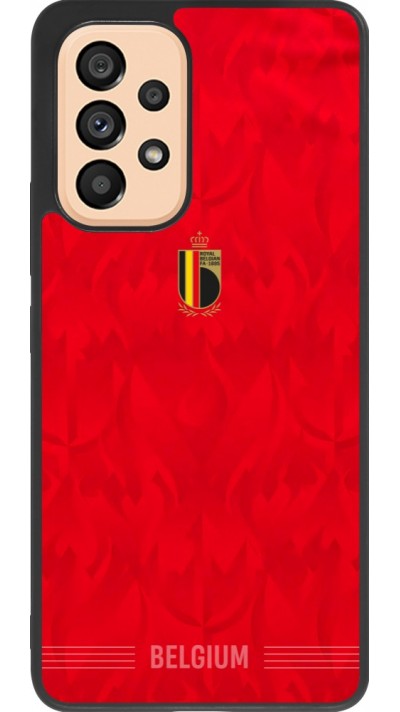 Samsung Galaxy A53 5G Case Hülle - Silikon schwarz Belgien 2026 personalisierbares Fussballtrikot