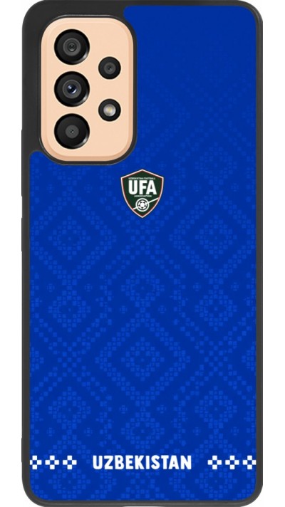 Samsung Galaxy A53 5G Case Hülle - Silikon schwarz Usbekistan 2026 personalisierbares Fussballtrikot