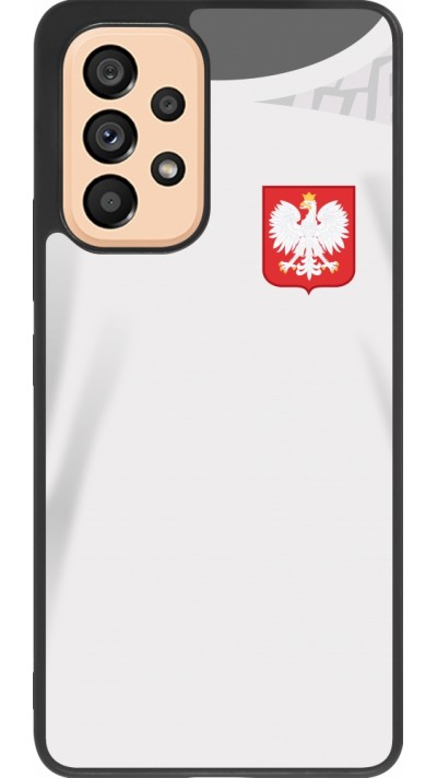 Samsung Galaxy A53 5G Case Hülle - Silikon schwarz Polen 2022 personalisierbares Fussballtrikot