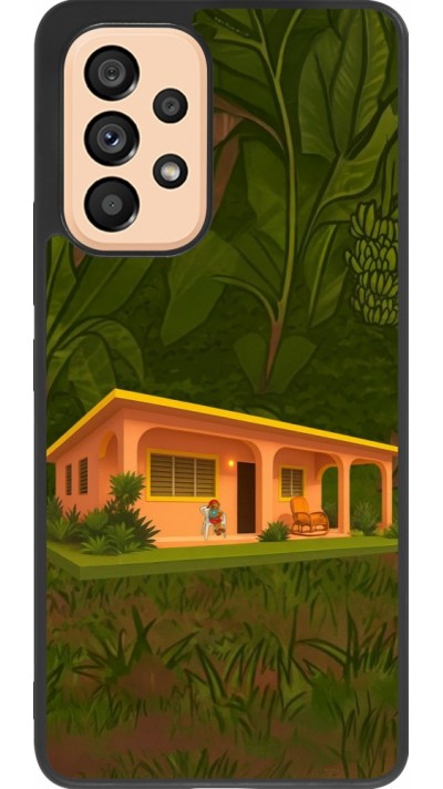 Coque Samsung Galaxy A53 5G - Silicone rigide noir Benitos house DTMF