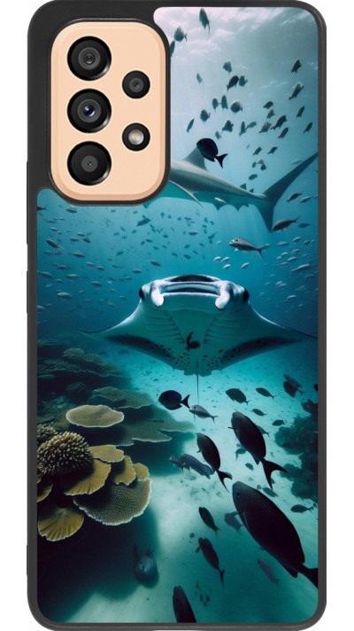 Samsung Galaxy A53 5G Case Hülle - Silikon schwarz Manta Lagune Reinigung