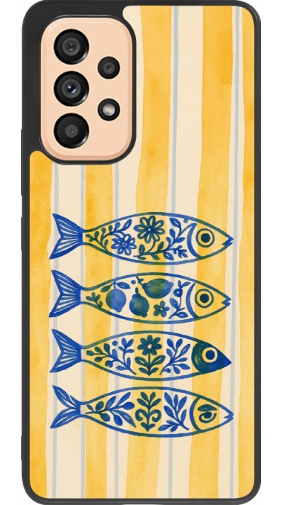 Samsung Galaxy A53 5G Case Hülle - Silikon schwarz Portuguese fish 2026