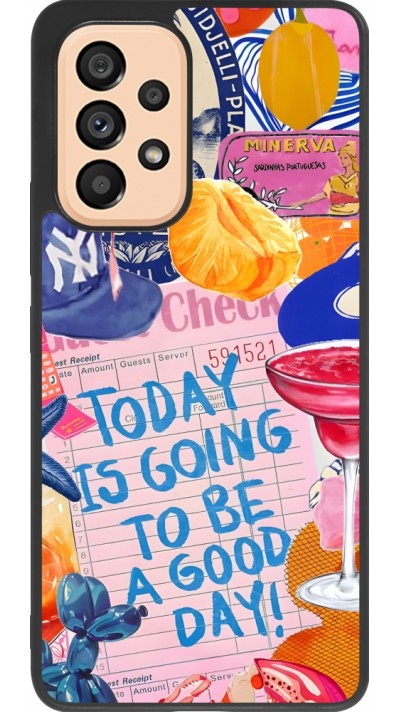 Samsung Galaxy A53 5G Case Hülle - Silikon schwarz Preppy Today is Going to be a good day