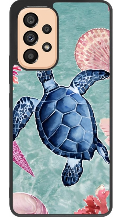 Samsung Galaxy A53 5G Case Hülle - Silikon schwarz Preppy Turtle