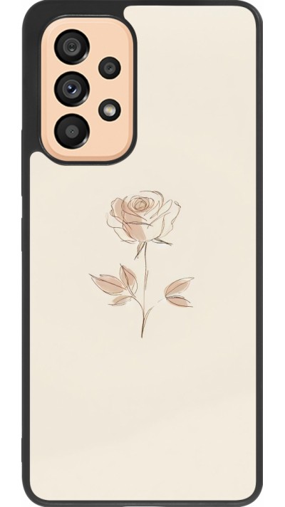 Samsung Galaxy A53 5G Case Hülle - Silikon schwarz Rosa Sand Minimalistisch