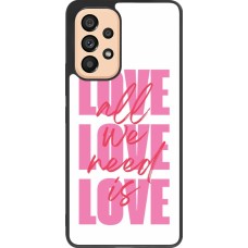 Samsung Galaxy A53 5G Case Hülle - Silikon schwarz Saint Valentines Day 26 Love all we need is