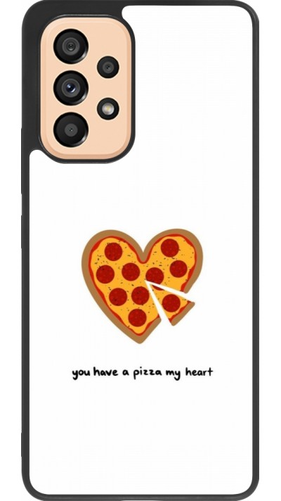 Samsung Galaxy A53 5G Case Hülle - Silikon schwarz Saint Valentines Day 26 You have my pizza heart