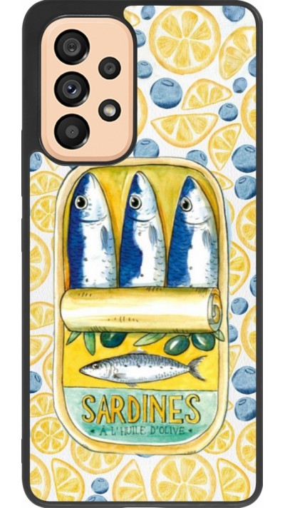Samsung Galaxy A53 5G Case Hülle - Silikon schwarz Sardines in oil 2026