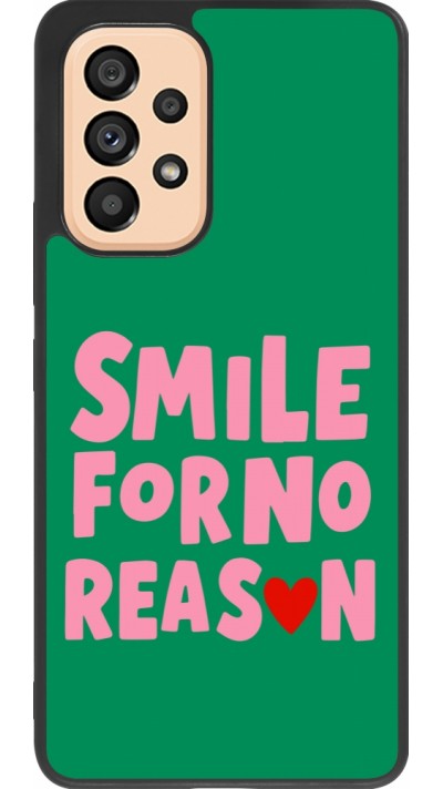 Samsung Galaxy A53 5G Case Hülle - Silikon schwarz Smile for no reason 2026