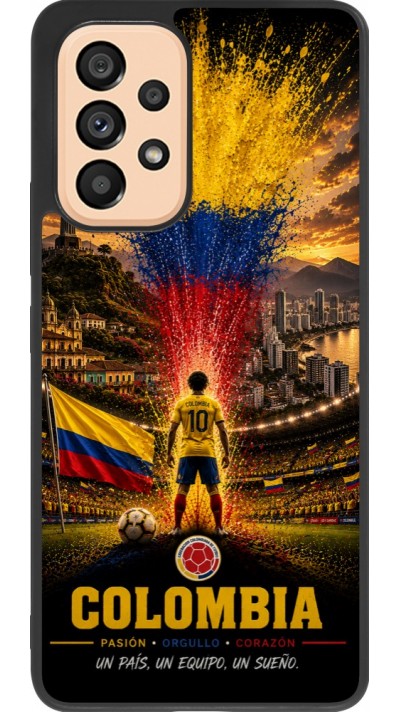 Samsung Galaxy A53 5G Case Hülle - Silikon schwarz Fussball Kolumbien splash 2026