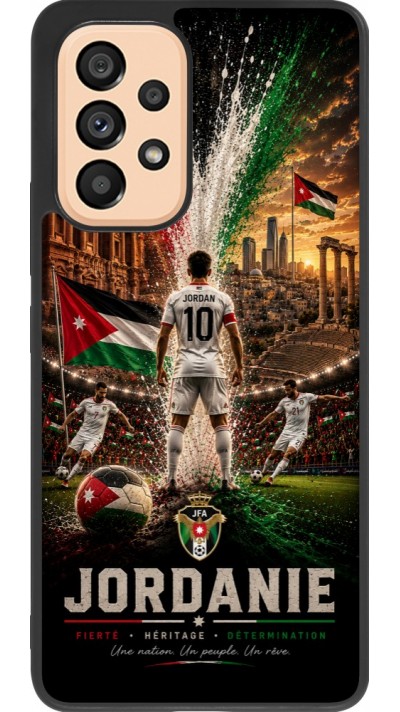Samsung Galaxy A53 5G Case Hülle - Silikon schwarz Fussball Jordanien splash 2026