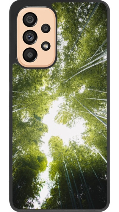 Samsung Galaxy A53 5G Case Hülle - Silikon schwarz Spring 23 forest blue sky