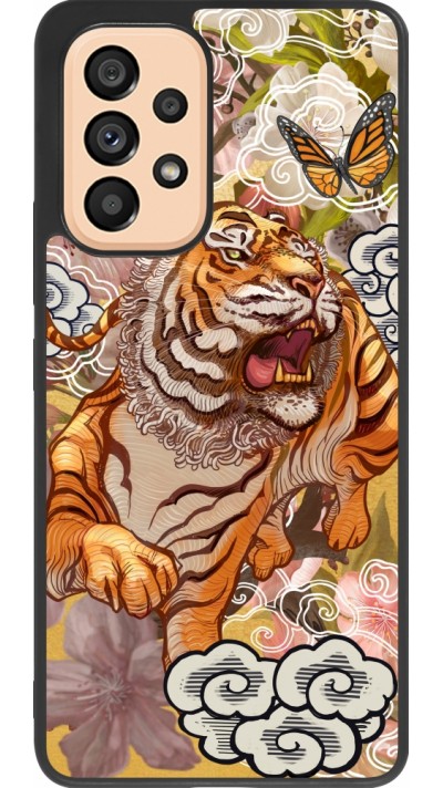 Samsung Galaxy A53 5G Case Hülle - Silikon schwarz Spring 23 japanese tiger