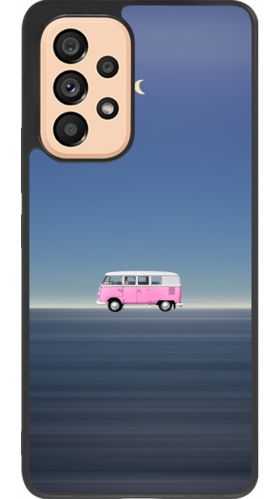Samsung Galaxy A53 5G Case Hülle - Silikon schwarz Spring 23 pink bus